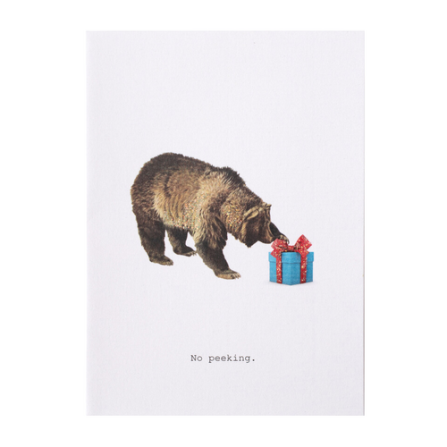 No Peeking - Birthday/Christmas Card