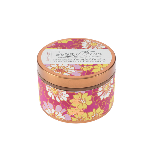 Magenta & Yellow Floral - Soy Wax Candle