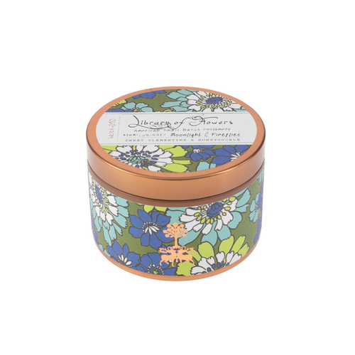 Green & Blue Floral - Soy Wax Candle