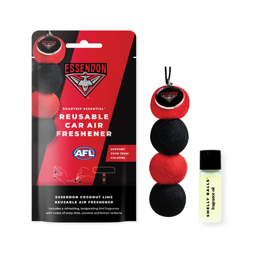 Essendon Bombers - AFL Reusable Car Air Freshener 