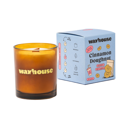 Cinnamon Doughnut - Wood Wick Candle 