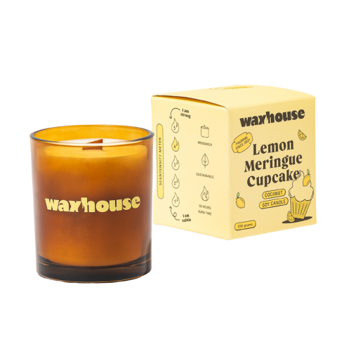 Lemon Meringue Cupcake - Wood Wick Candle 